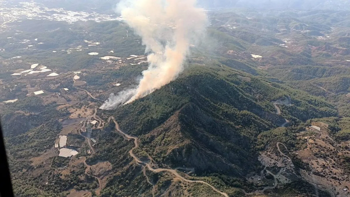 Antalya’da orman yangını korkuttu