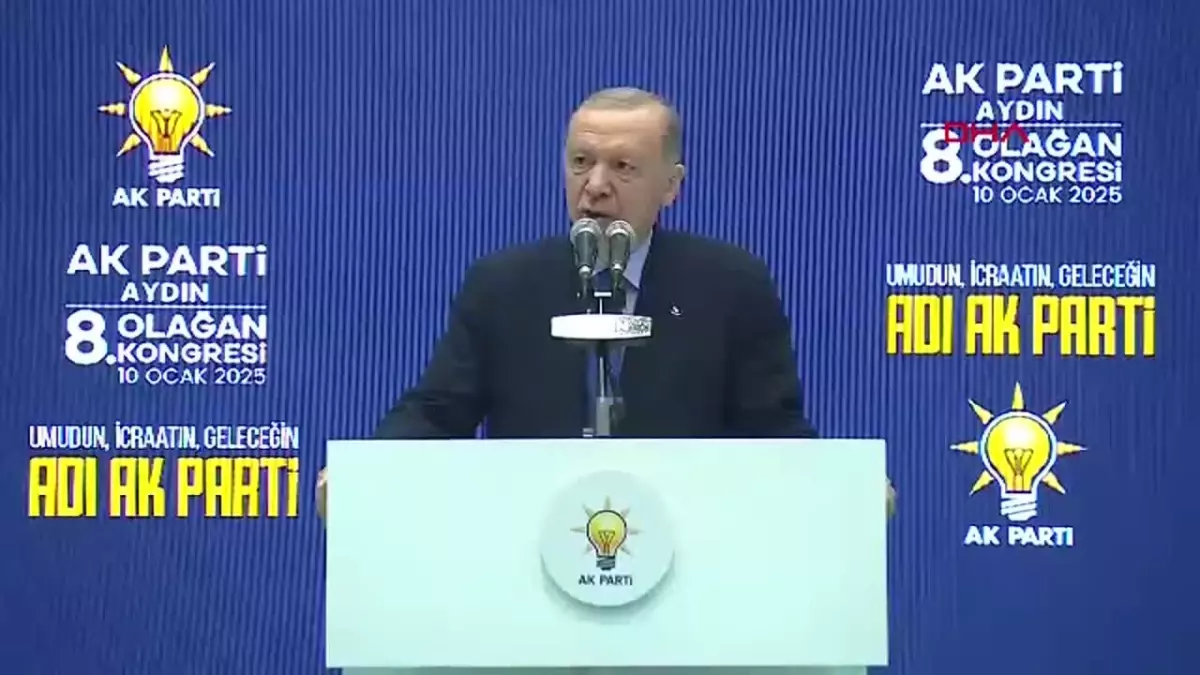 Cumhurbaşkanı Erdoğan, Ak Parti Aydın 8’inci Olağan İl Kongresi’nde konuştu