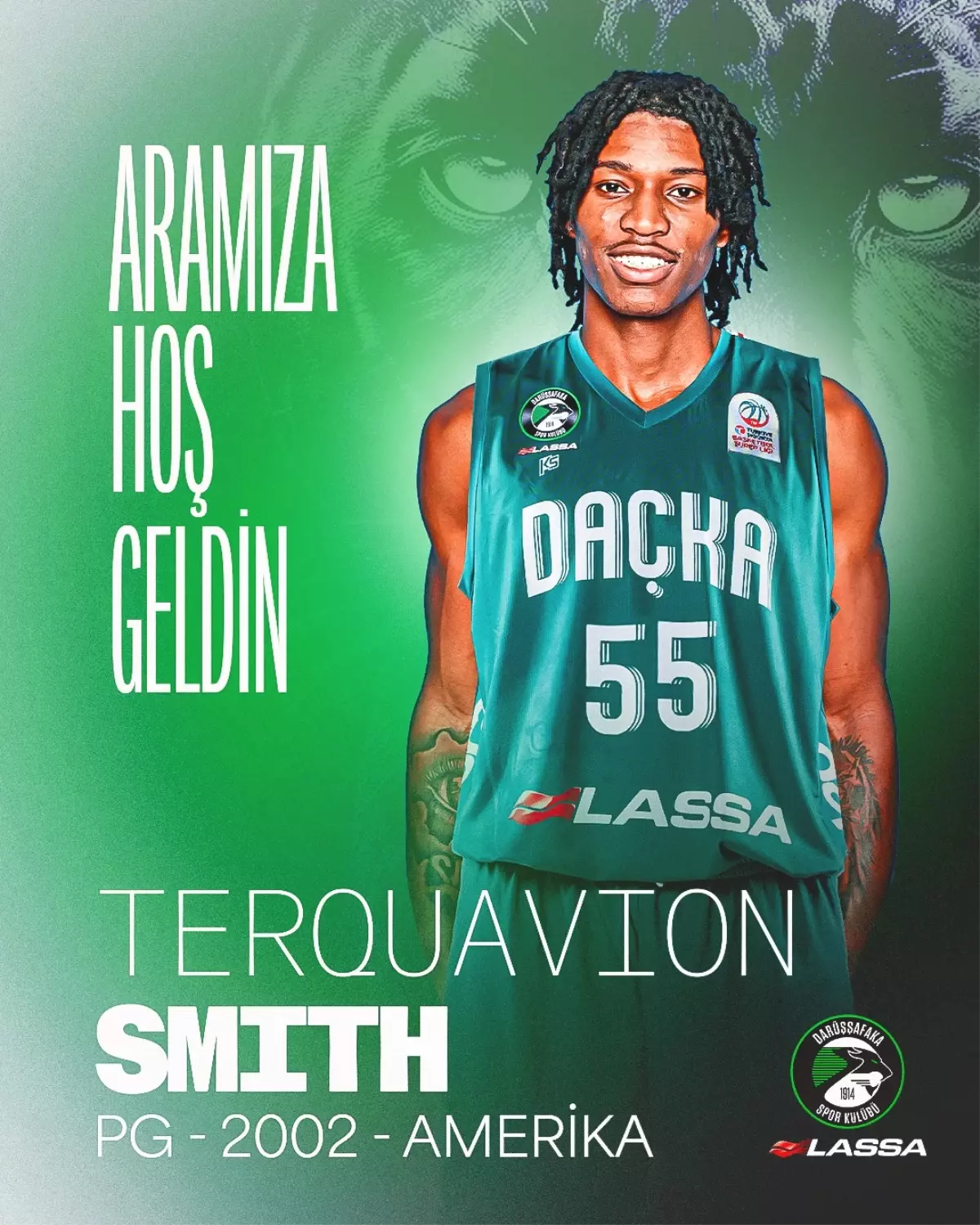 Darüşşafaka Lassa, Terquavion Smith’i Transfer Etti