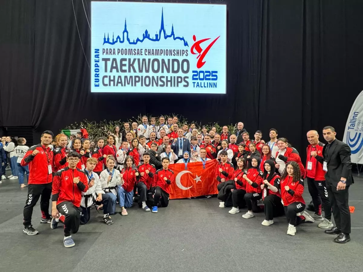 Türk Sporcular Avrupa Taekwondo Şampiyonası’nda 14 Madalya Kazandı